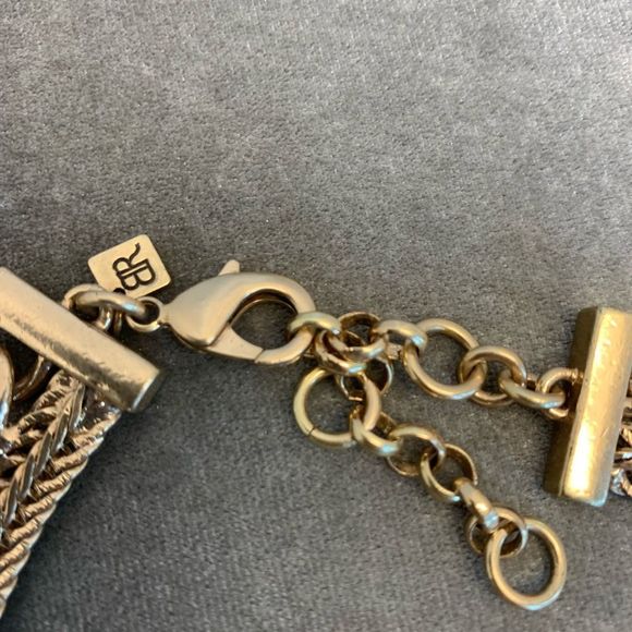 Banana Republic Black and Gold Crystal Necklace - Picture 3 of 6